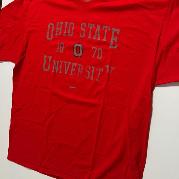Ohio State Tee Shirt Nike Red T-Shirt OSU Buckeyes Men's size XXL 2XL - Picture 1 of 7